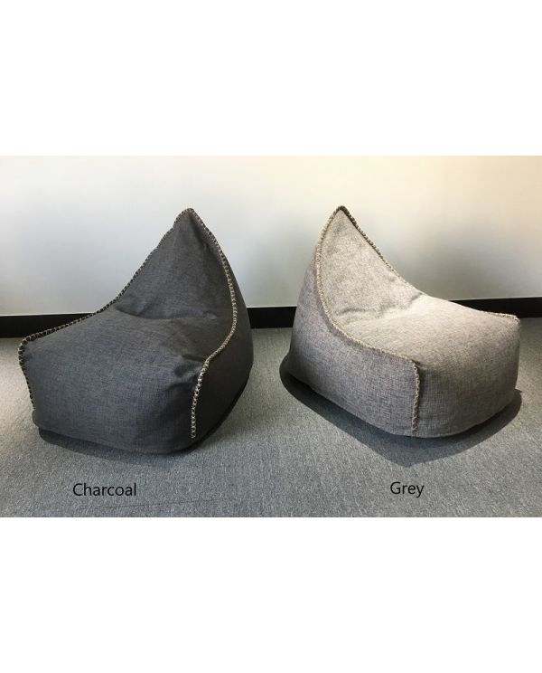 charcoal canvas bean bag chair